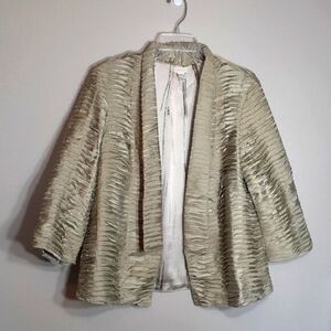 CHICO'S Jacket/Blazer Tan M